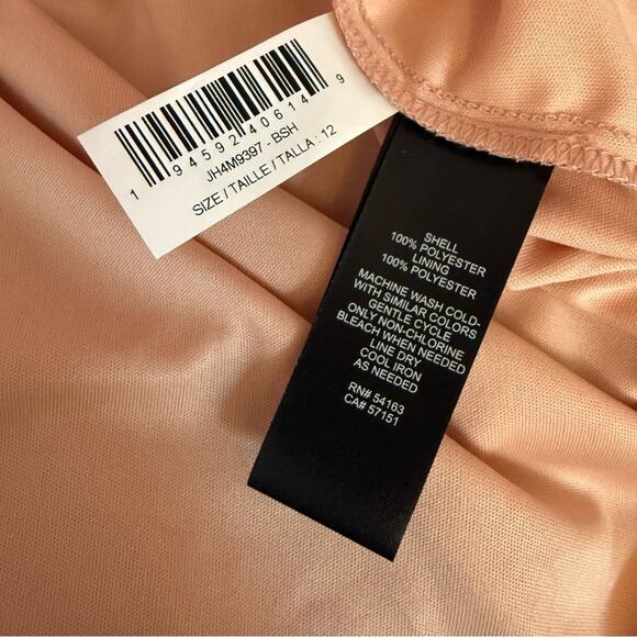 Jessica Howard Women's 3/4-Sleeve Soutache Jacket Fit & Flare Dress Blush Sz 12 - Picture 9 of 10